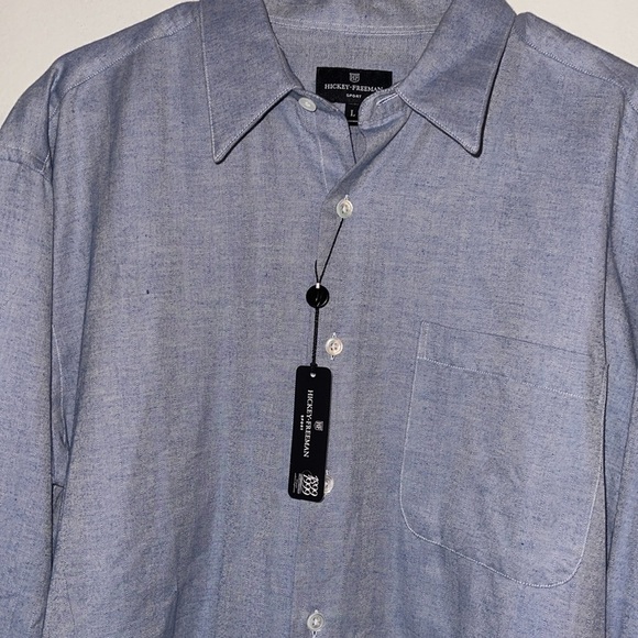 🌹NWT: HICKEY-FREEMAN SPORT BUTTON DOWN SHIRT - Picture 2 of 5
